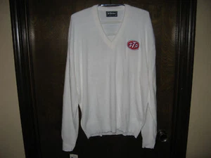 Vintage Mens McBriar American Knitwear White STP Sweater NWT Sz XL Made In USA - Picture 1 of 4
