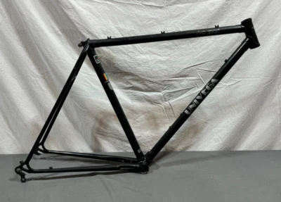 Vintage 1986 Univega Viva Sport 48cm C-C Lugged CrMo Road Frame Black CLEAN - Image 1 of 4