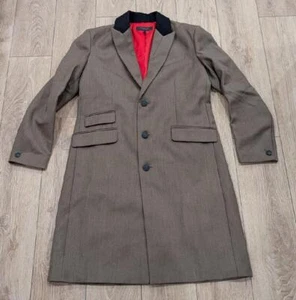 $1095 Mens rag & bone "Cambridge" Wool Blend Coat Gray Large - Picture 1 of 8