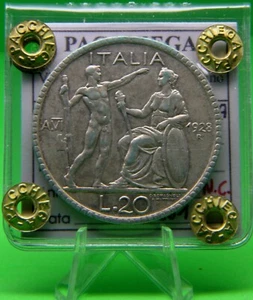 AB911-R. D'ITALIA - Vitt. Eman. III - 20 Lire 1928 Littore - Bild 1 von 3