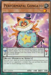 YUGIOH CARD 3 X PERFORMAPAL GONGATO MP17-EN059 1ST EDITION - Picture 1 of 1