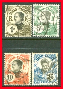 French Indochina Postage Stamps Scott 41, 44-45 & 48, Used!! IC73b - Picture 1 of 1