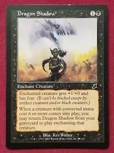 Magic The Gathering SCOURGE DRAGON SHADOW black card MTG - Picture 1 of 2
