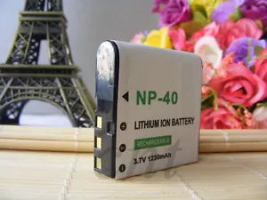 3.7V LI-ION 1230mAh Battery for Casio NP-40 NP40 Exilim PRO EX-P505 P600 P700 - Picture 1 of 4