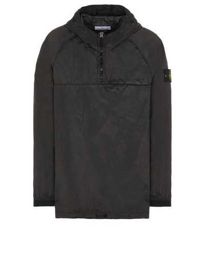 41720 (Nuovissimo) Indumento giacca in nylon nero Stone Island