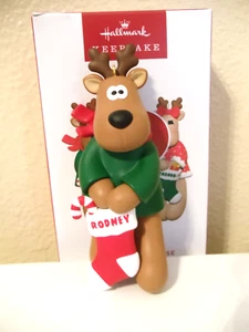 Hallmark 2024 Reindeer Surprise "Rodney" Reindeer Ornament - Picture 1 of 5