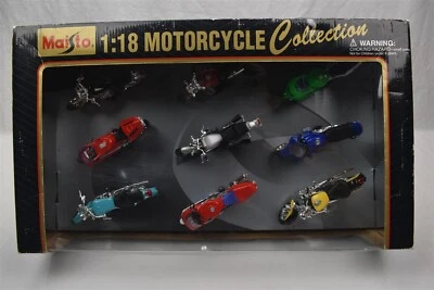 Maisto Motorcycle Collection 1998 Nine Motorcycles Yamaha Honda 1:18 Nuevo en caja Foto 1 de 4