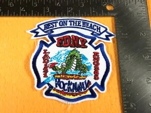 C1-13 NEW YORK FIRE DEPARTMENT PATCH - ENGINE 265 LADDER 121 ROCKAWAY - BEST ON - Bild 1 von 2