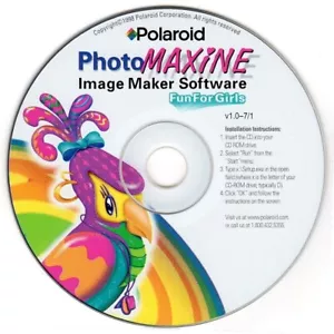 Polaroid PhotoMAXINE for Girls (PC-CD, 1998) for Windows - NEW CD in SLEEVE - Picture 1 of 3
