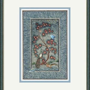 Tree of Paradise-Miniature Painting on Antique Fine Silk Paper | Unframed 2014 - Picture 1 of 10