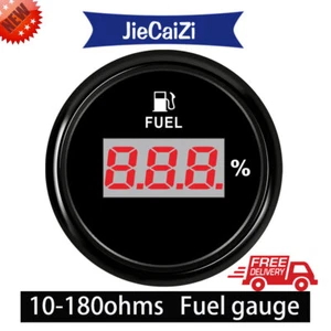 black 52mm digital fuel level gauge 10-180ohms 9-32VDC for car truck boat marine - Picture 1 of 7