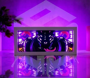 Tyran Hive LED 3D Leuchtkasten - handgefertigte Deko Lampe mit Fernbedienung, 14 Farben - Bild 1 von 1