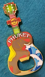 PHUKET THAILAND ASIAN ELEPHANT RUG BOTTLE OPENER MAGNET GUITAR Hard Rock Cafe - Picture 1 of 1