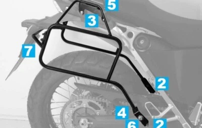 BMW G 650 X Country Side Carrier Lock-it negro de Hepco & Becker 2008-2010 Foto 1 de 3