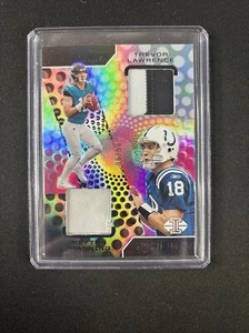 Trevor Lawrence Rookie Peyton Manning 2021 panini illusions double patch /50 - Picture 1 of 2