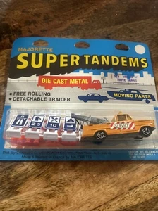 Majorette Tow Truck Dodge Orange Service City Work With Traffic Signals Rare - Picture 1 of 2