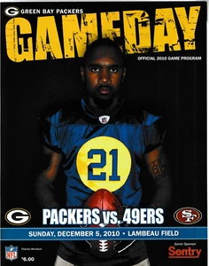 GREEN BAY PACKERS Dec 5, 2010 GAME DAY PROGRAM TICKET CHARLES WOODSON B14 - Picture 1 of 4