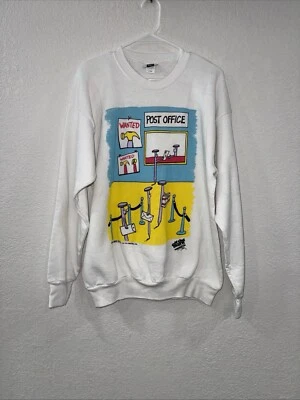 Sudadera vintage LEE cuello redondo talla XL, dibujos animados Mark Parisi Foto 1 de 4