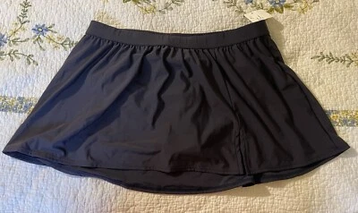 NUEVO CON ETIQUETAS Inc International 20W Azul Marino Falda de Baño Traje de Baño Foto 1 de 4