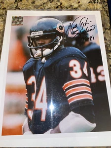 WALTER PAYTON firmato autografo con INSC "DOLCEZZA" 8x10 RAIN foto WPF COA - Foto 1 di 2