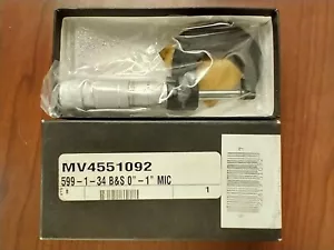 BRAUN & SCHARF 599-1-34 AUSSENMESSSCHRAUBE 1 ZOLL HARTMETALL 0,0001 GRADUTATION - Bild 1 von 1
