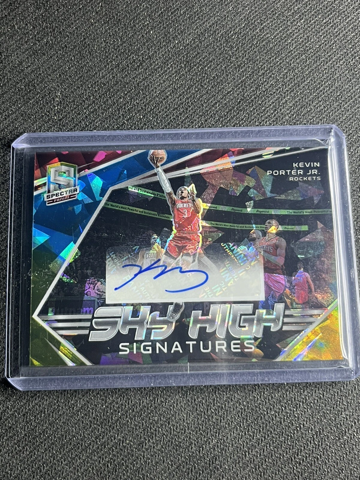 Kevin Porter Jr. 2022-23 Spectra Sky High Signatures Autograph Cracked Ice #d/49