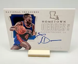 2017 Panini National Treasures Hometown Heroes /99 Joe Dumars #HH-JDM Auto HOF - Picture 1 of 4