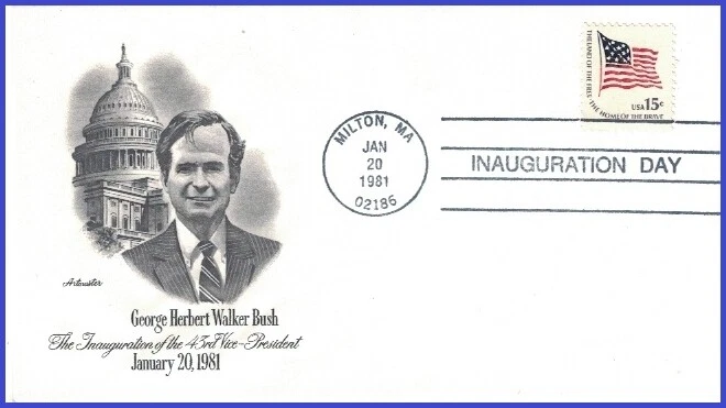 USA3 #IN31 U/A ARTMASTER 4 FDC   Inauguration Reigan 1st Term 1981 - Image 1 of 1
