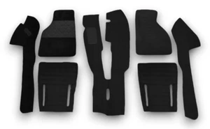 Juego de alfombras adecuado para Fiat X 1/9 año 1972-1989 negro - Imagen 1 de 9