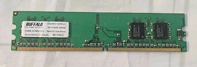 Buffalo D2U667C-X256EJJ 256mb DDR2 667Mhz CL5 Memory SDRAM - Image 1 of 3