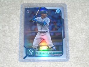 2022 Topps National Convention Julio Rodriguez Chrome Refractor Rookie NSCC-JR