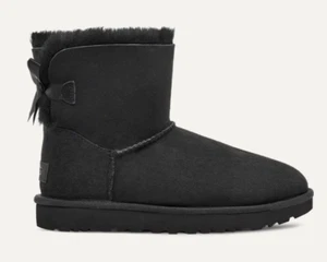UGG Damen Stiefel Mini Bailey Bow II Boot 1016501 Black Boots Stiefeletten Gr.37 - Bild 1 von 10