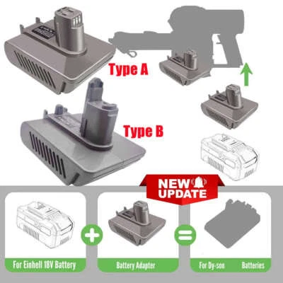 Batterie Adapter für Einhell 18V Akku auf für Dyson DC31 DC34 DC35 DC44 Type A/B - Bild 1 von 2