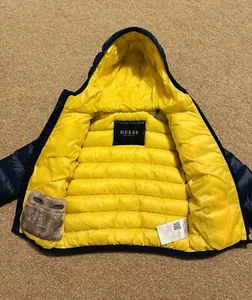 Leichte wattierte gefütterte Jungenjacke Guess blau Alter 3 Jahre - Bild 1 von 6