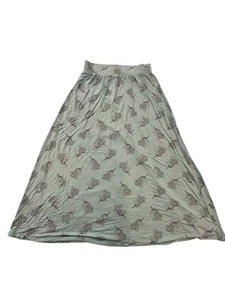 Cat & Jack Skirt Girls Unicorns Size XL 14/16 Sea Foam Green Calf Length EUC - Picture 1 of 7