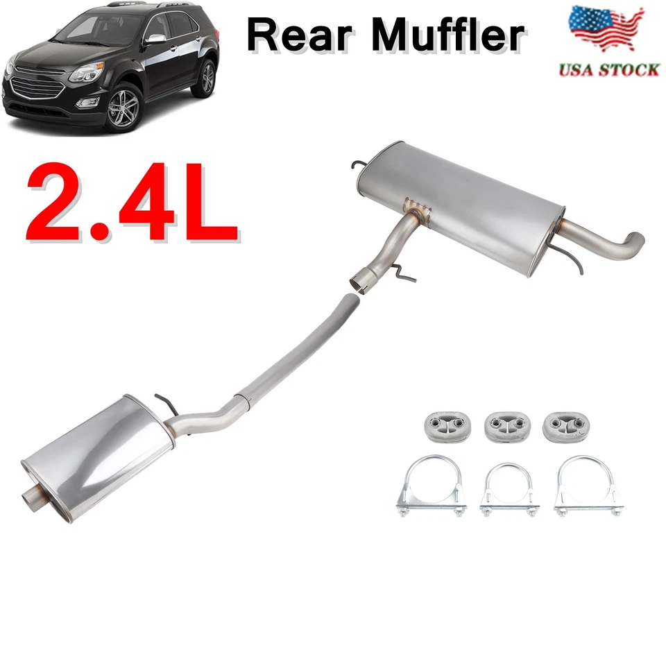 Stainless Steel Rear Muffler for Chevrolet Equinox & GMC Terrain 2010-2017 2.4L Foto 1 de 4