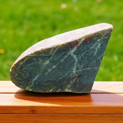 Nice Natural Rough Green Nephrite Jade 21.6 lb - Image 1 of 4