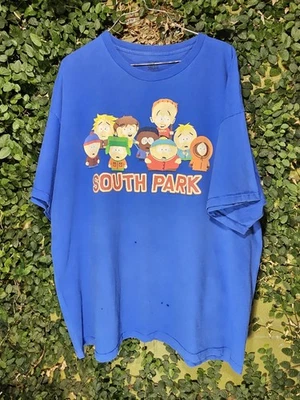 FLAWS Y2K South Park Giant Tag 2008 TV Show Comedy Central T-shirt Sz 2XL - Image 1 of 4