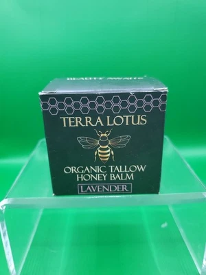 Terra Lotus Organic Grass-Fed Beef Tallow with Raw Honey 2 oz Jar Lavender - Image 1 of 4