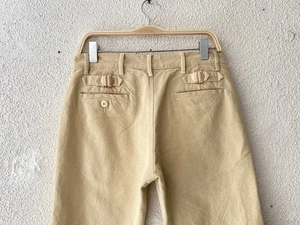 WYTHE NEW YORK natural COTTON/LINEN HIP CINCH BUCKLE PANTS 30 x 33 NYC - Picture 1 of 8
