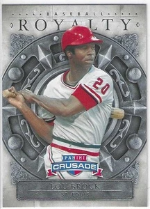 Inserto de realeza de béisbol 2024 Panini Crusade Lou Brock Cardenales de San Luis # 25 - Imagen 1 de 2