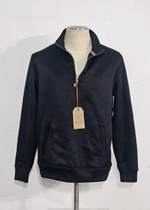 Original Weatherproof Vintage Men's Size Medium Sweater Black Half Zip - Picture 1 of 10