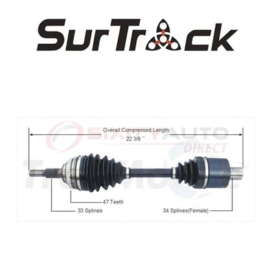 SurTrack CV Axle Shaft for 1994-1999 Saturn SW1 1.9L L4 - Constant Velocity uw Foto 1 de 4