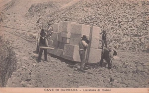 28-75) CARTOLINA CAVE CARRARA LIZZATURA MARMI ANIMATA MASSA - Picture 1 of 2