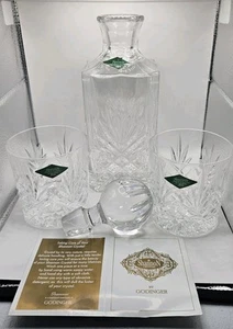 shannon crystal designs of ireland Decanter And Cup Set For Bourbon And Scotch - Picture 1 of 6