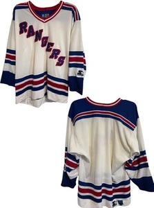 Vintage STARTER NHL Eastern Conference New York Rangers Jersey Sz Large - Picture 1 of 9