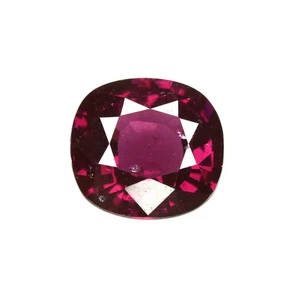 2.61 Ct Top Perfect Cushion 8.4 x 7.8 MM 100% Natural Pink Mozambique Rhodolite - Picture 1 of 5
