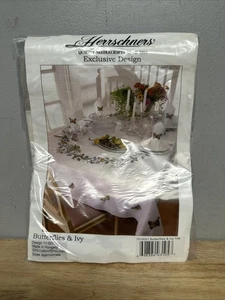 Herrschners Needlepoint #11-021 Butterflies & Ivy Tablecloth New Sealed - Picture 1 of 2