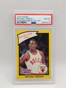 1990 Kenner Starting Lineup Yellow Rookie Year 1984 Michael Jordan PSA 8 NM-MT - Bild 1 von 2