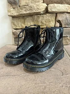 Botas Dr Martens Sinclair Bex J Cremallera Encaje Charol Negras Para Mujer 5 M 4 - Imagen 1 de 5